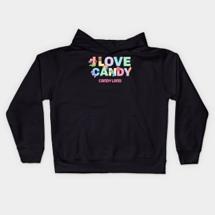 Candy Land I Love Candy Kids Hoodie